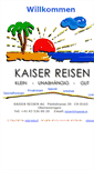 Mobile Screenshot of kaiser-reisen.ch